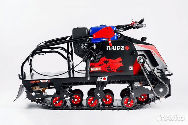 Мотобуксировщик ikudzo 2.0 EKR20 Черно-красный