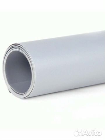 Серый пластиковый фон FST 60х130 см. для предметки