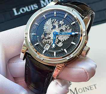 Новые золотые часы Louis Moinet 44,5 mm