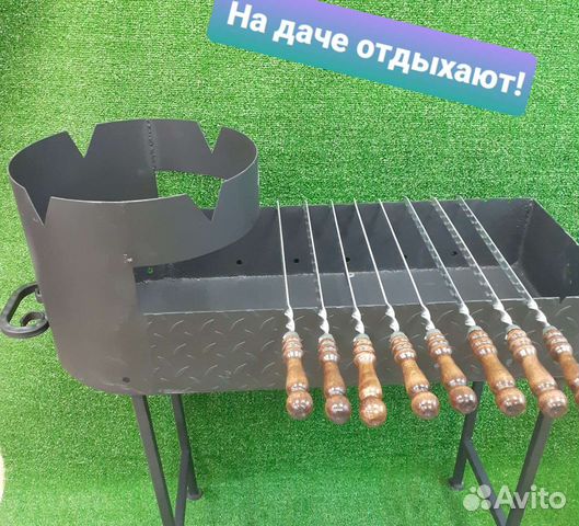 Мангал с печью под казан от 6 до 12 л