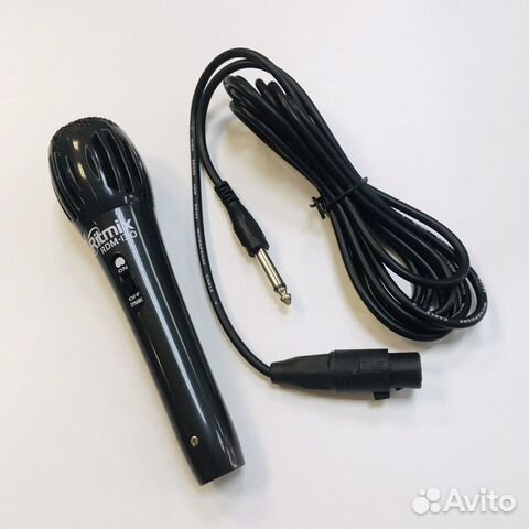 Проводной микрофон,чёрный Ritmix 130