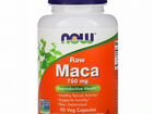 Витамины NOW maca Raw 750 мг 90 капсул