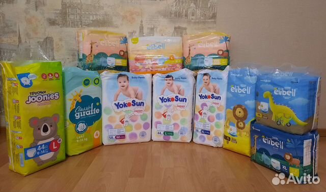 Подгузники трусики Elibell,Merries,Yokosan M,L,Xl