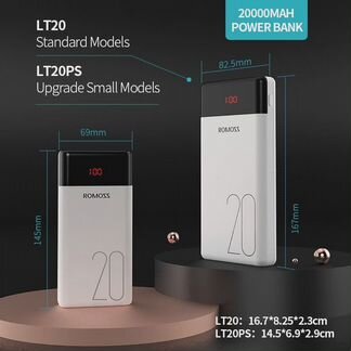Power Bank Romoss LT20 20000mAh,Гарантия