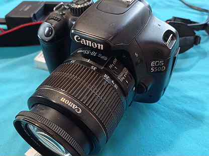 Зеркальный фотоаппарат canon 550d EFS 18-55mm