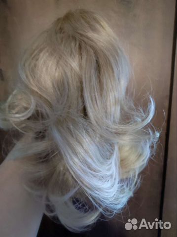 Накладные искусственные волосы на заколке