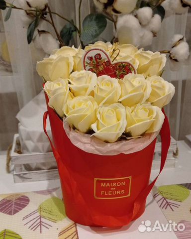 Букеты из мыльных роз