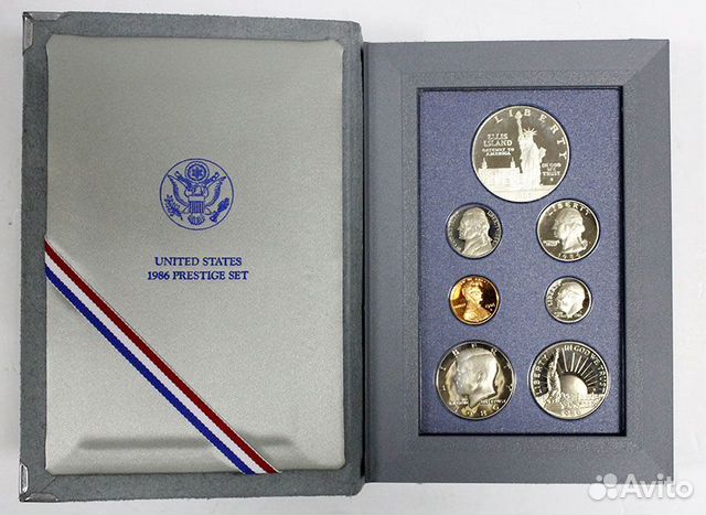Набор монет США 1986 год. Серебро