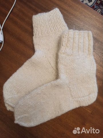 Носки ручной вязки шерстяные