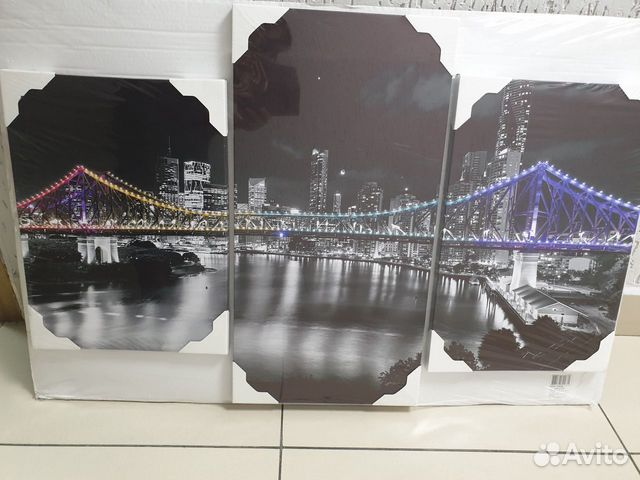 Модульная картина с темой Город 65*95см