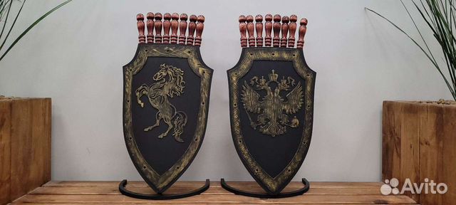 Шампурница-щит. 8 шампурами