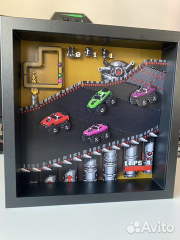 Пиксельная диорама Rock’n’Roll Racing