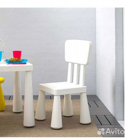 Стул детский маммут разные цвета икеа новые