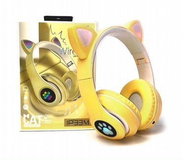 Беспроводные наушники Cat Ear с кошачьими ушками