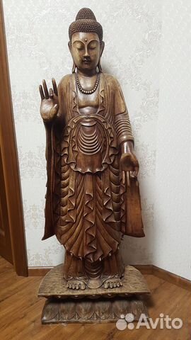 Деревянная скульптура (статуя Будды)