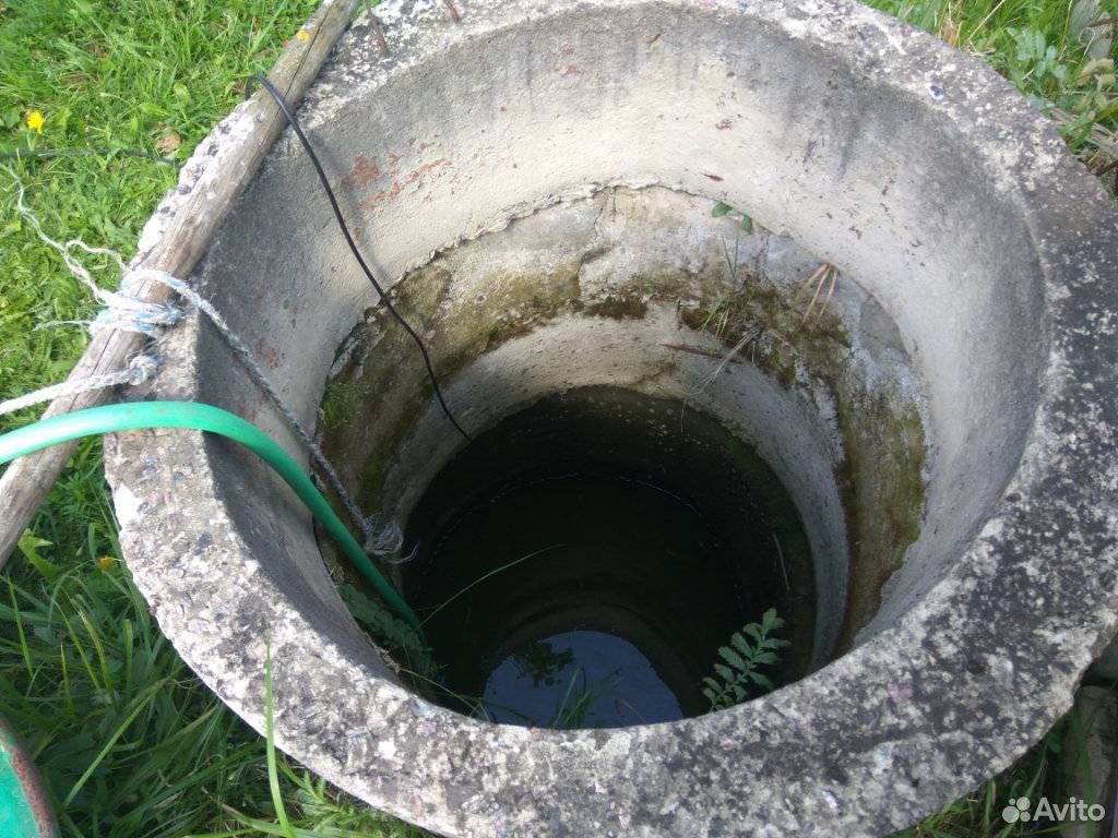 Внутри колодца в деревне когда