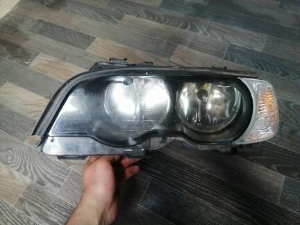 Фара левая BMW 3er E46 Coupe Дорестайлинг галоген