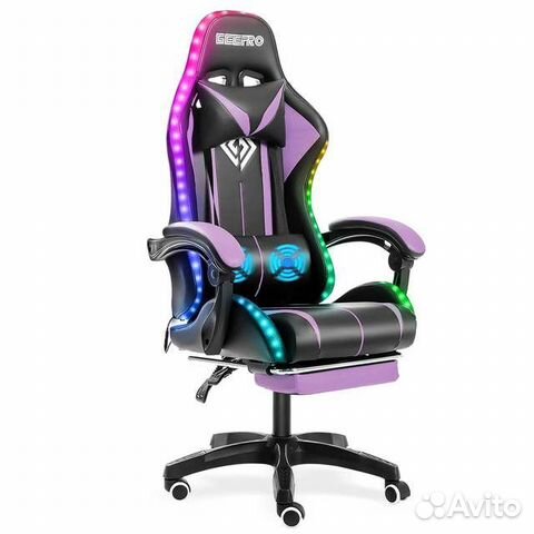 Игровое компьютерное кресло с подсветкой