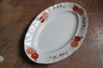 Овальное блюдо (Конаково) 1946-1950 годы