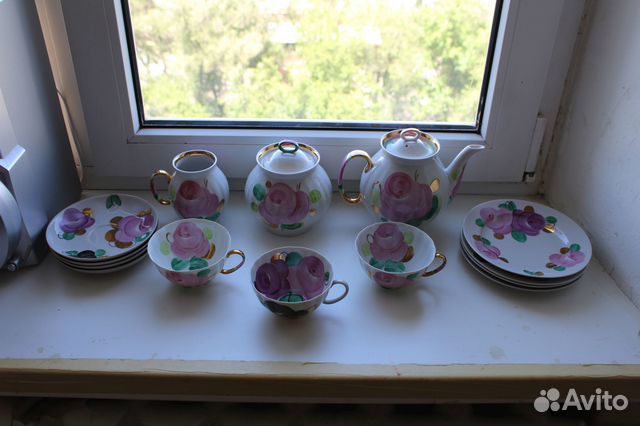 Фарфоровый чайный сервиз Дулево «Агашки» СССР