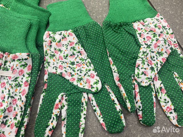 Перчатки хб, сирень декоративная