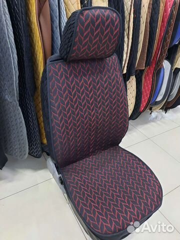 Автомобильные чехлы лён комплект на весь салон