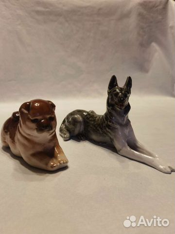 Фарфоровые статуэтки СССР собаки