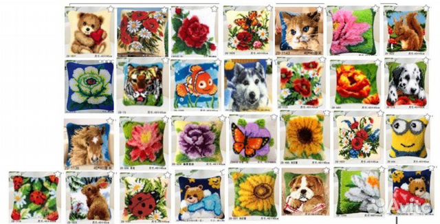 Ковровая вышивка,вышивка крестиком