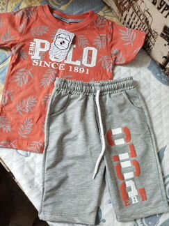 Шорты+ футболка на мальчика 104(новые)