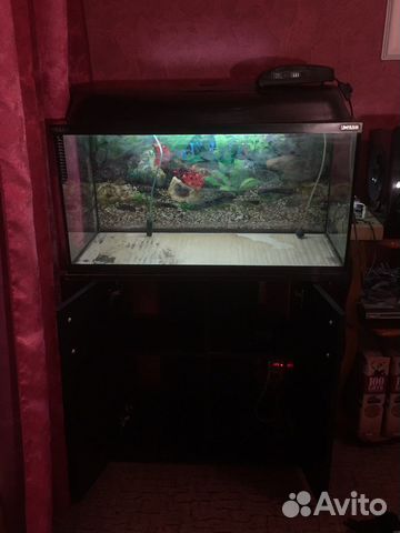Аквариум AquaEL на 120 литров с черной тумбой