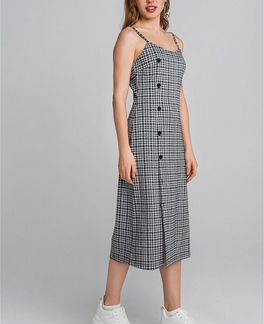 Платье длинное клетка теплое зимнее сарафан