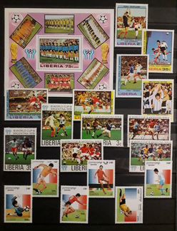 Марки чм по футболу 60-80 г чистые (8 сканов )