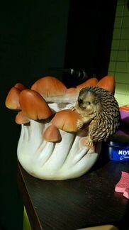 Горшок для растений,садовая фигура ежик еж