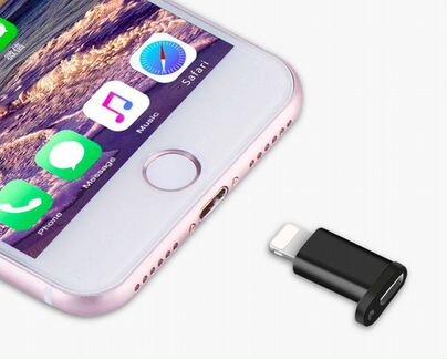 Адаптер Micro USB на iPhone