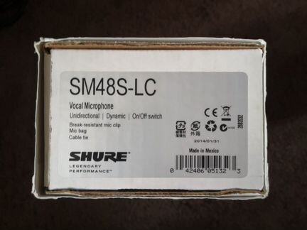 Микрофон Shure SM48S-LC