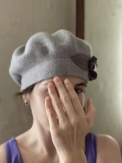 Берет и шарф шерсть