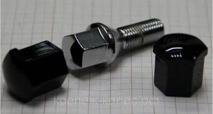 Черные колпачки для гаек и болтов