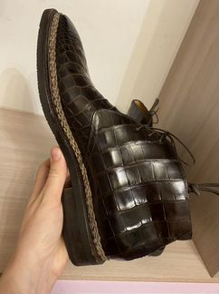 Новые ботинки castangia крокодил оригинал