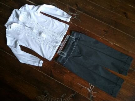 Сорочка стрейч и капри на 152-158