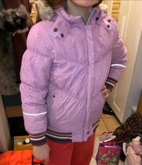 Куртка зимняя kerry зимняя на девочку рост 128