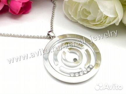Подвеска Chopard pendant happy diamond бриллианты