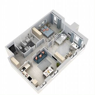 3-к квартира, 63.3 м², 17/21 эт.