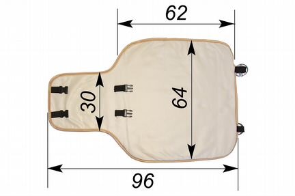 Чёрная накидка на заднее сиденье Лексус