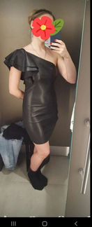 Кожаное платье