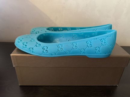 Резиновые балетки Gucci