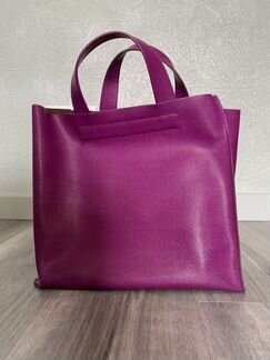 Кожаная фиолетовая сумка-шопер Furla