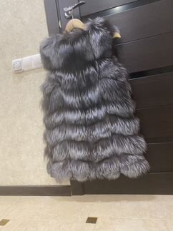 Жилет меховой из чернобурки