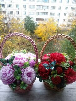 Композиция Пионы из мыла