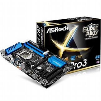 М.пл. ASRock Z97 Pro3 (LGA1150/Z97/4xDDR3/1xPCI-Ex16/3xPCI-Ex1/2xPCI/PCI-E16x/SB7.1/glan/4xUSB 3.0/D-Sub/DVI/hdmi/ATX) RTL