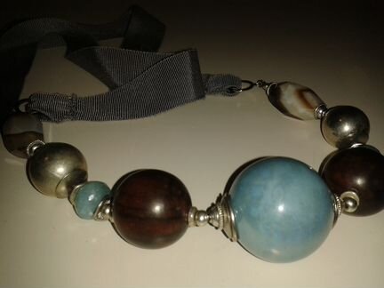 Колье из натуральных материалов